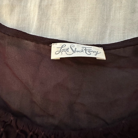LOVESHACKFANCY Smocked Marie Top Eggplant (S) - Picture 4 of 6